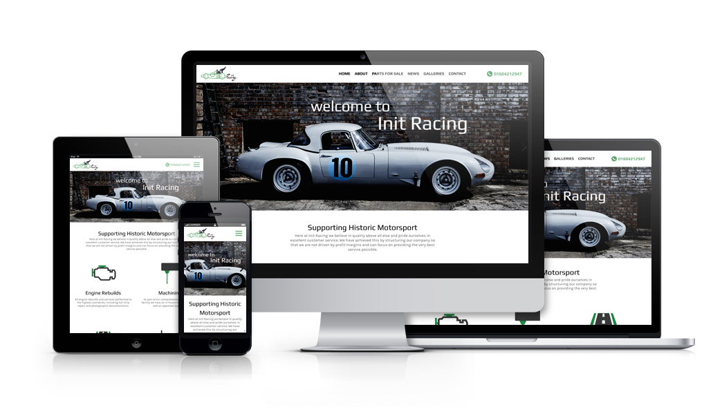 Stafford Based Responsive Web Design and Development For Init Racing